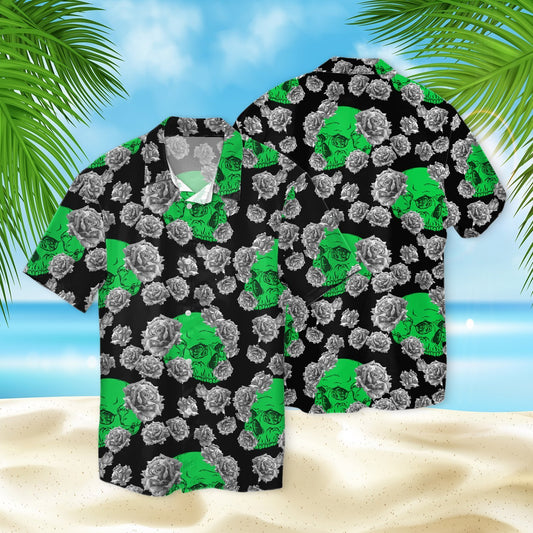 Skull Halloween 3D Hawaiian Shirt SK-3HS01-Q232S02