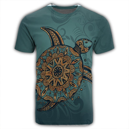 Hawaiian Skillful Turtle Polynesian T-Shirt - AH