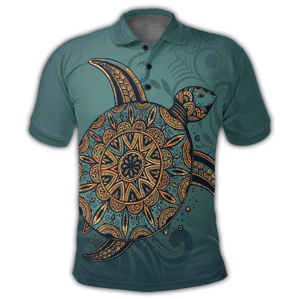 Hawaiian Skillful Turtle Polynesian Polo Shirt - AH