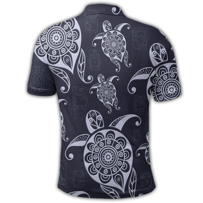 Hawaiian Turtle Pattern Wonderfull Polo Shirt - AH