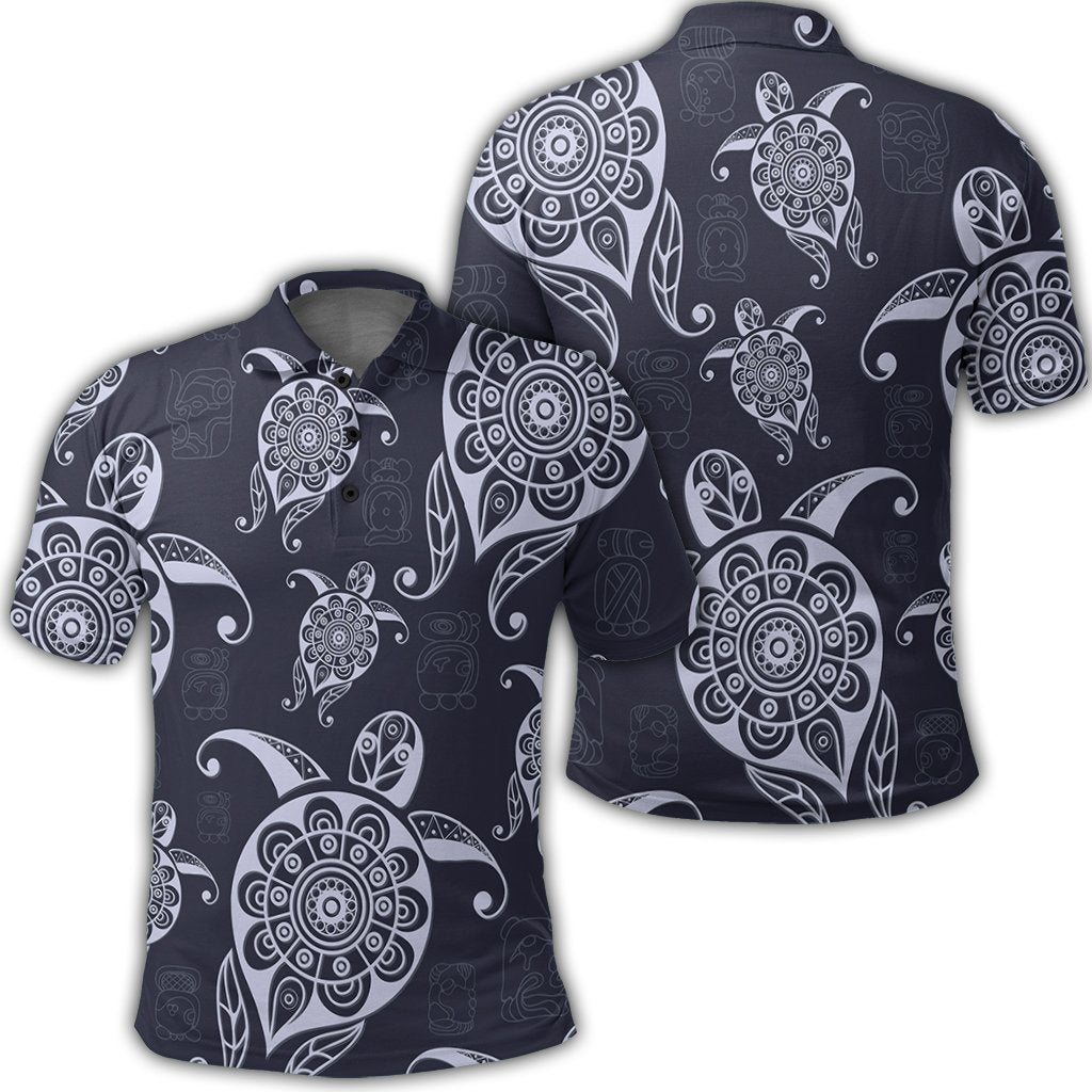 Hawaiian Turtle Pattern Wonderfull Polo Shirt - AH