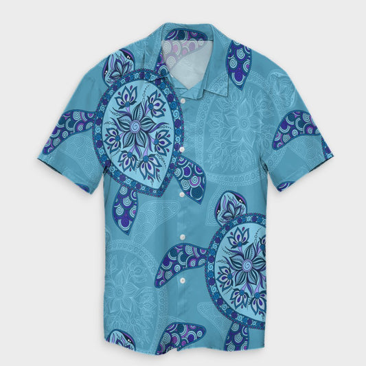 Hawaiian Turtle Plumeria Hawaiian Shirt - AH