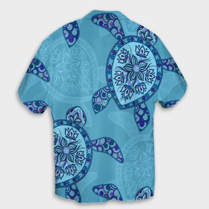 Hawaiian Turtle Plumeria Hawaiian Shirt - AH