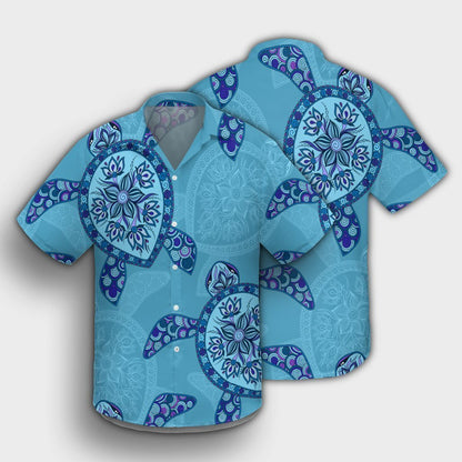 Hawaiian Turtle Plumeria Hawaiian Shirt - AH