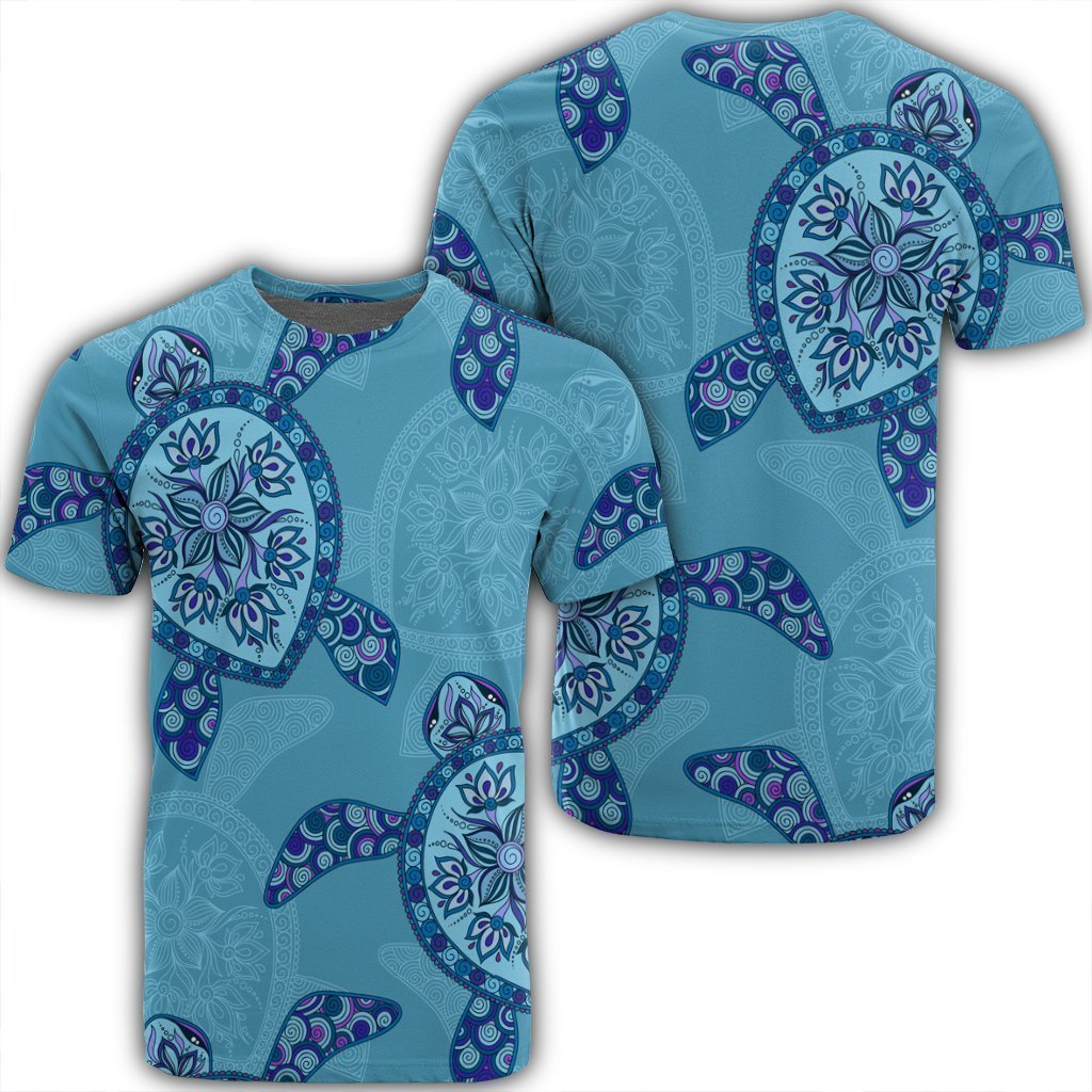 Hawaiian Turtle Plumeria T-Shirt - AH