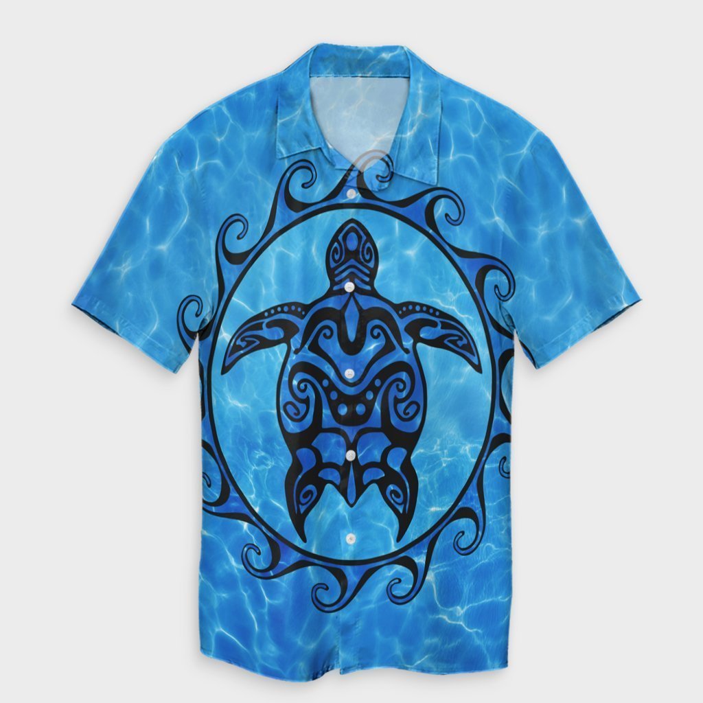 Hawaiian Turtle Polynesia Under The Sea Hawaiian Shirt - AH