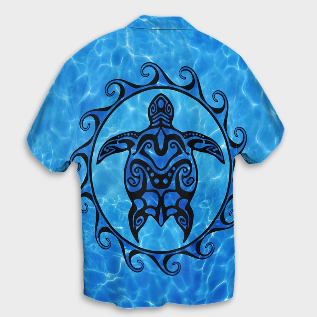 Hawaiian Turtle Polynesia Under The Sea Hawaiian Shirt - AH