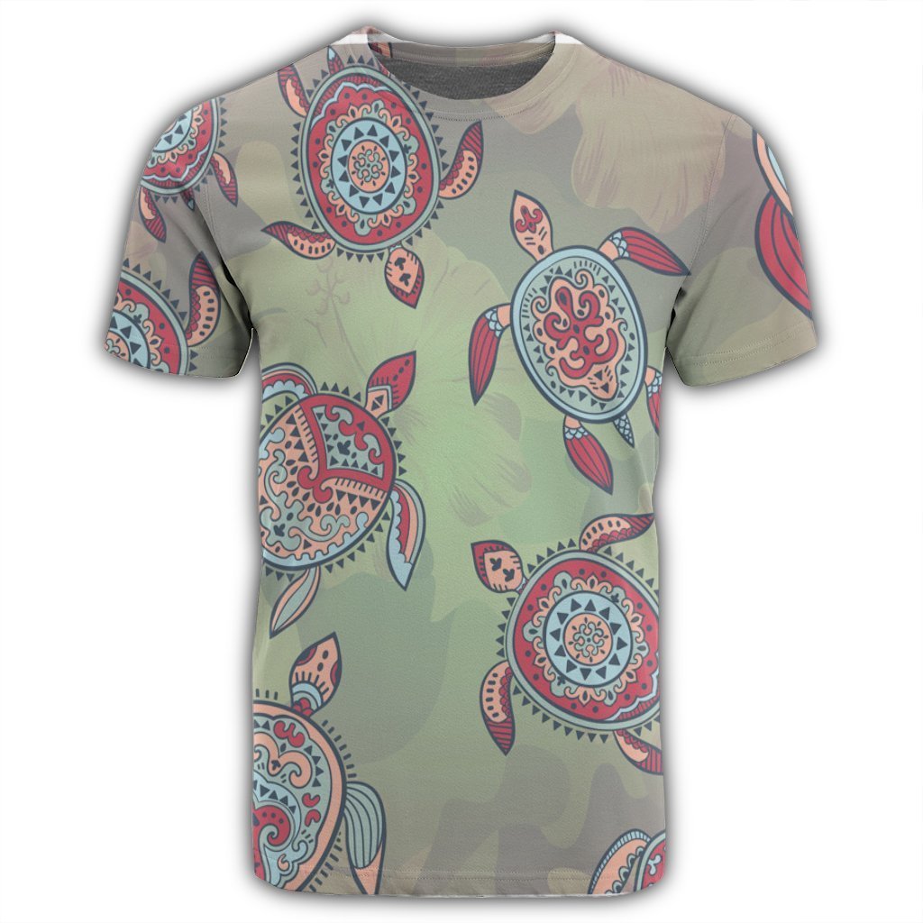 Hawaiian Turtle Polynesian T-Shirt - AH