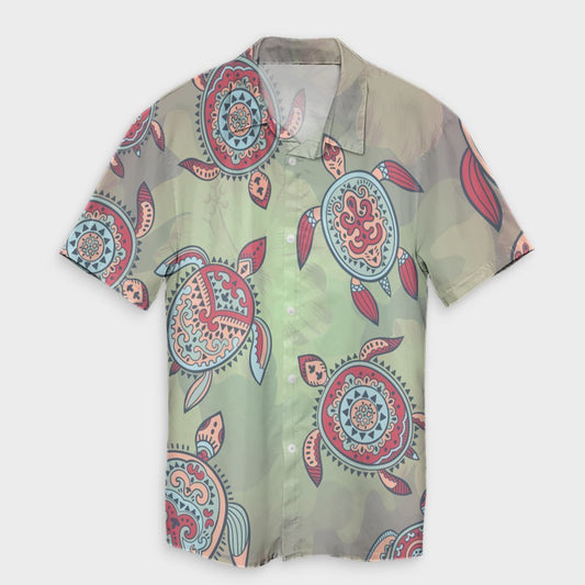 Hawaiian Turtle Polynesian Hawaiian Shirt - AH