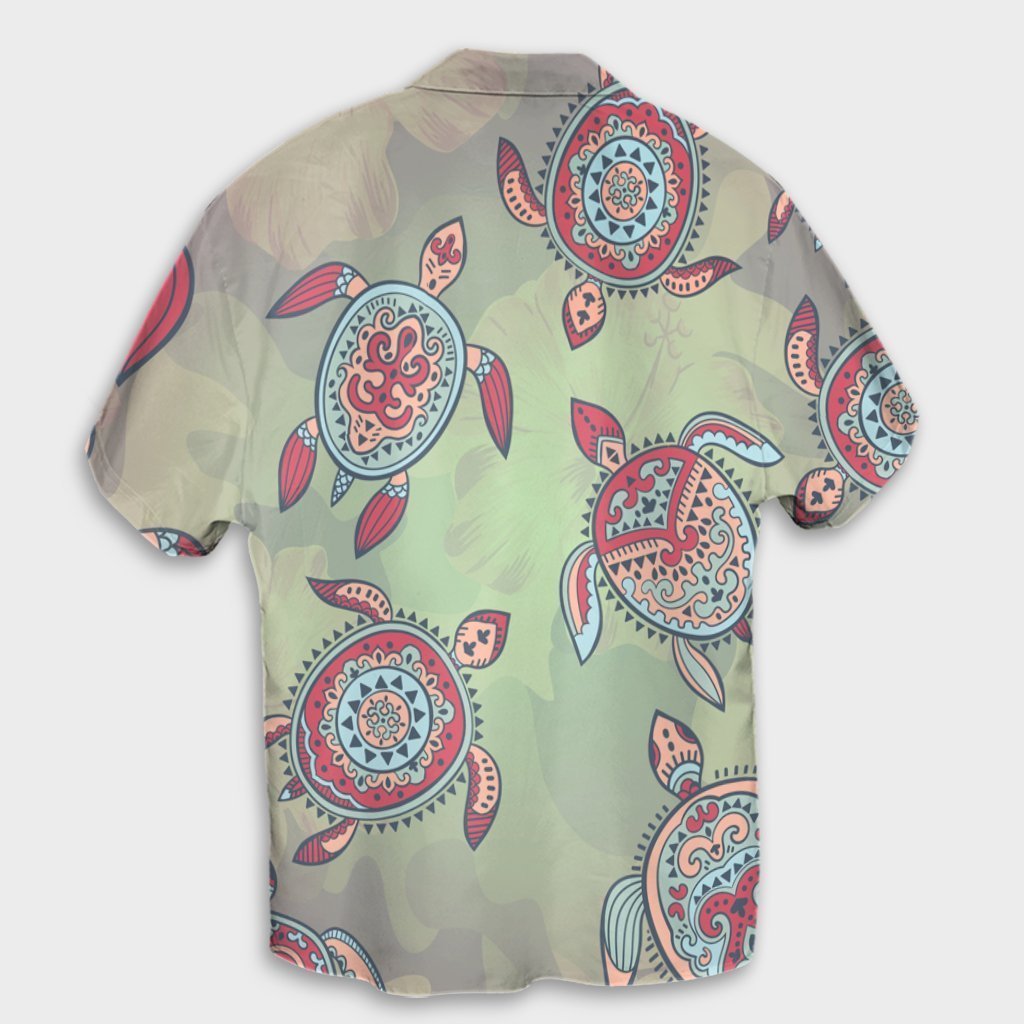 Hawaiian Turtle Polynesian Hawaiian Shirt - AH