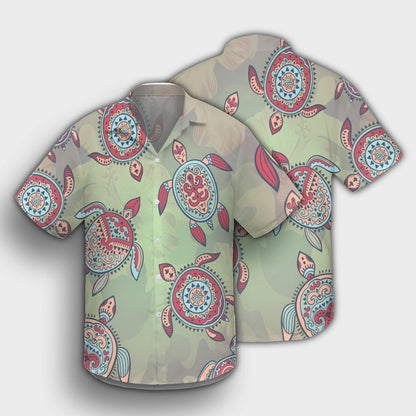 Hawaiian Turtle Polynesian Hawaiian Shirt - AH