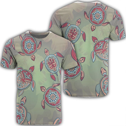 Hawaiian Turtle Polynesian T-Shirt - AH