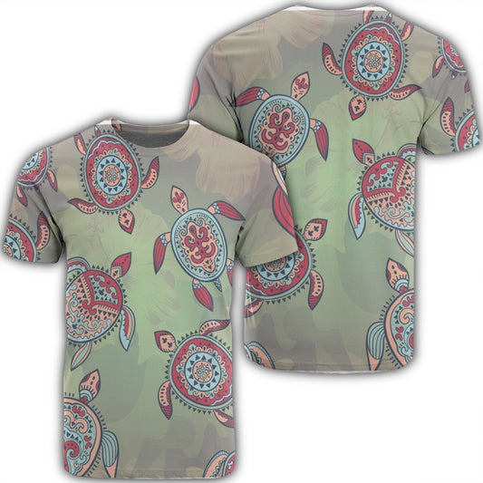 Hawaiian Turtle Polynesian T-Shirt - AH