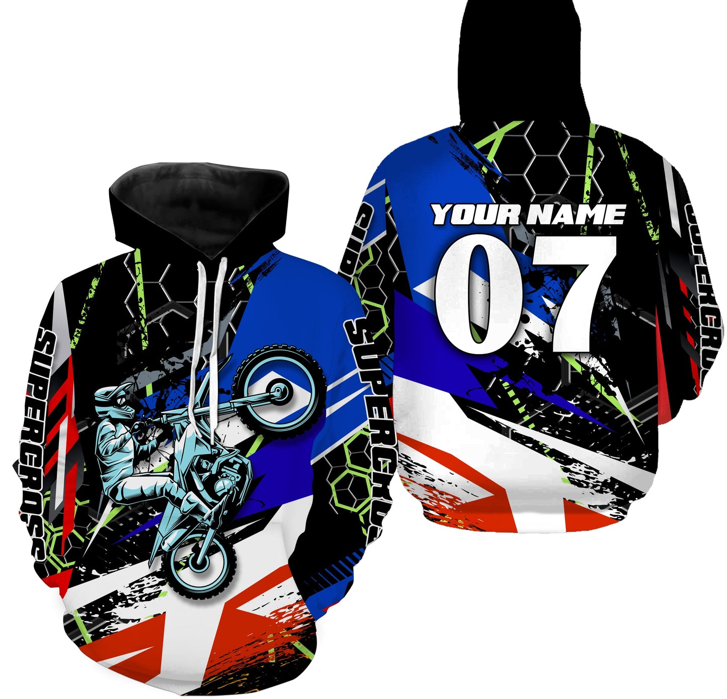 Personalized Supercross Riding Jersey Custom Number & Name Motorcycle Off-Road Dirt Bike Racing| NMS538