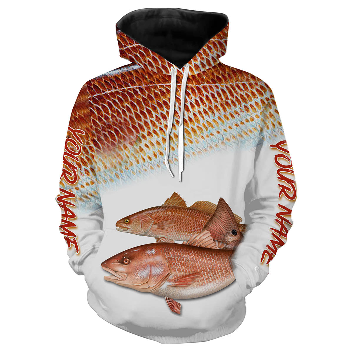 Redfish Puppy Drum fishing customize name all over print shirts personalized gift NQS204 Hoodie