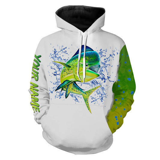 Mahi mahi fishing customize name all over print shirts personalized gift TATS65 Hoodie