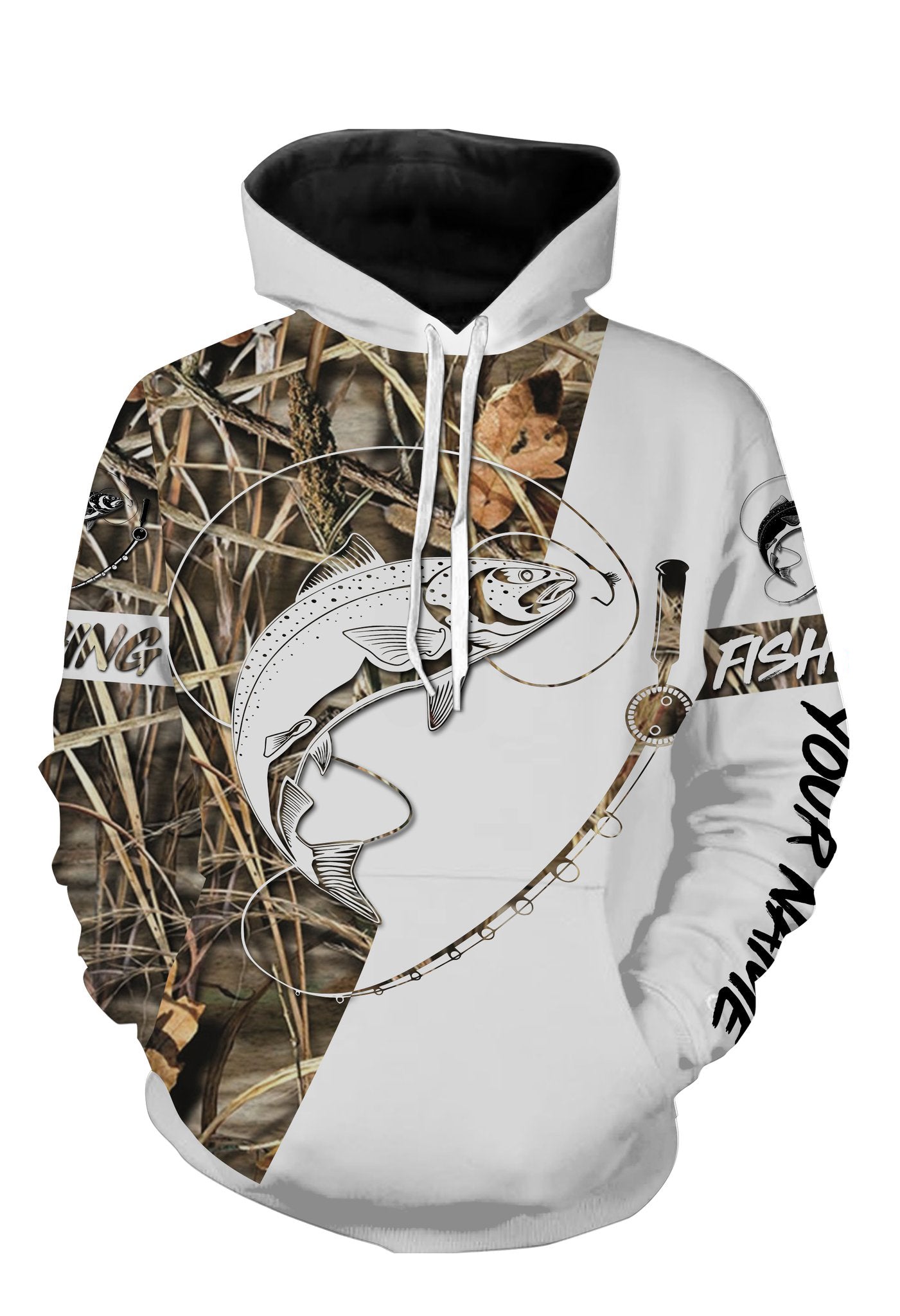 Salmon fishing shirts saltwater personalized custom fishing apparel shirts PQB14 Hoodie