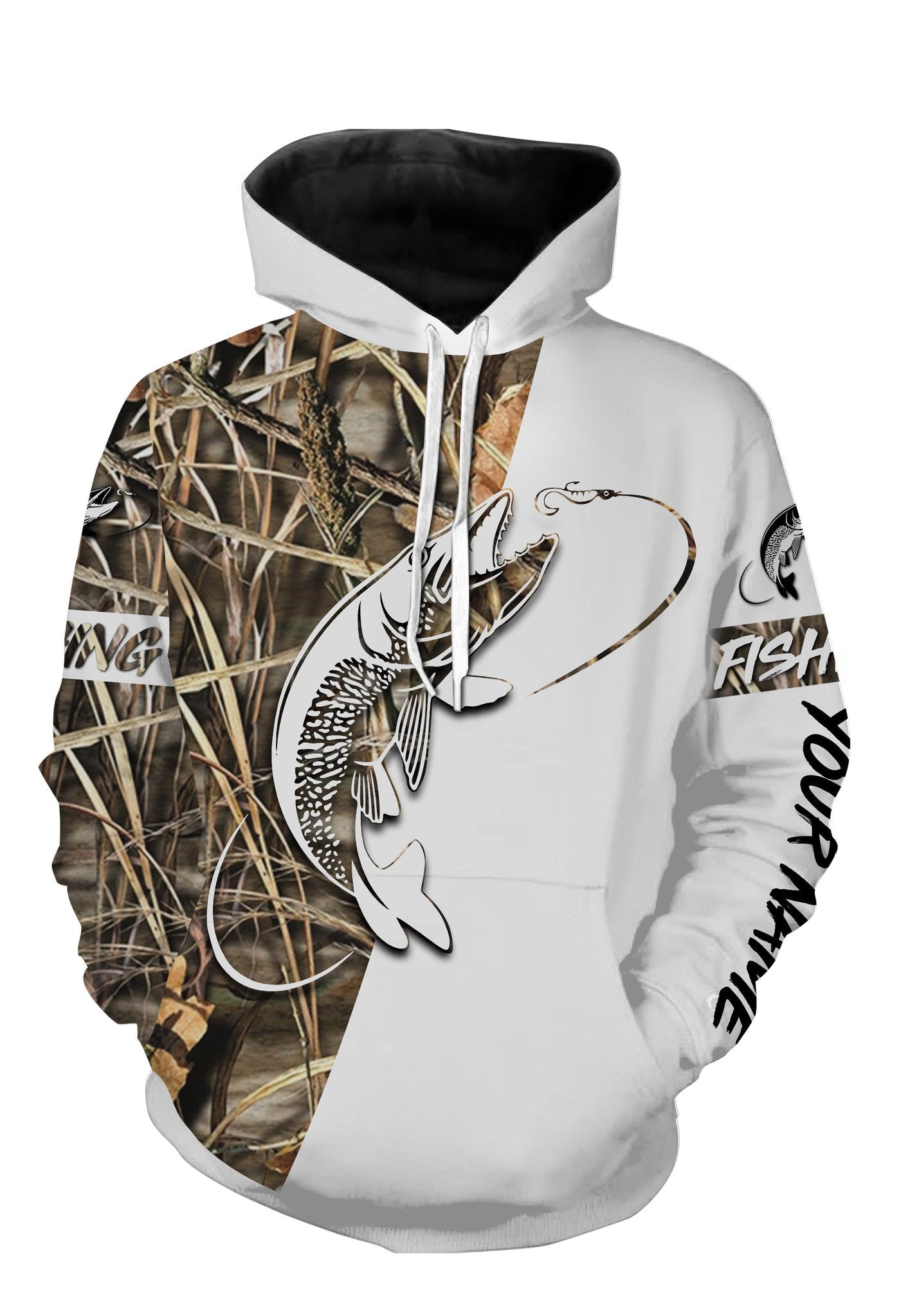 Musky personalized fishing shirts tattoo full printing shirt Hoodie