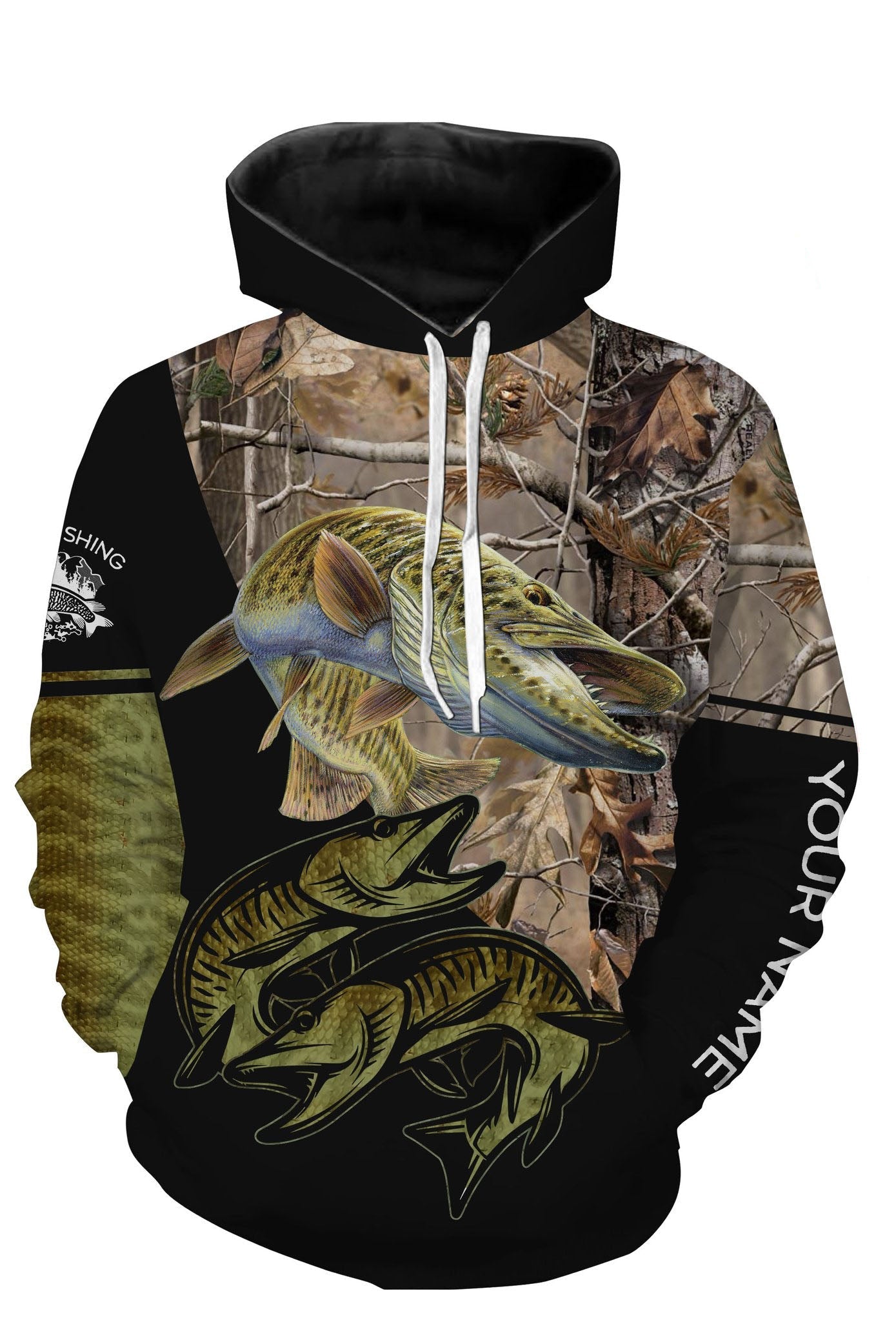 Musky fishing shirts personalized custom fishing shirts PQB6 Hoodie