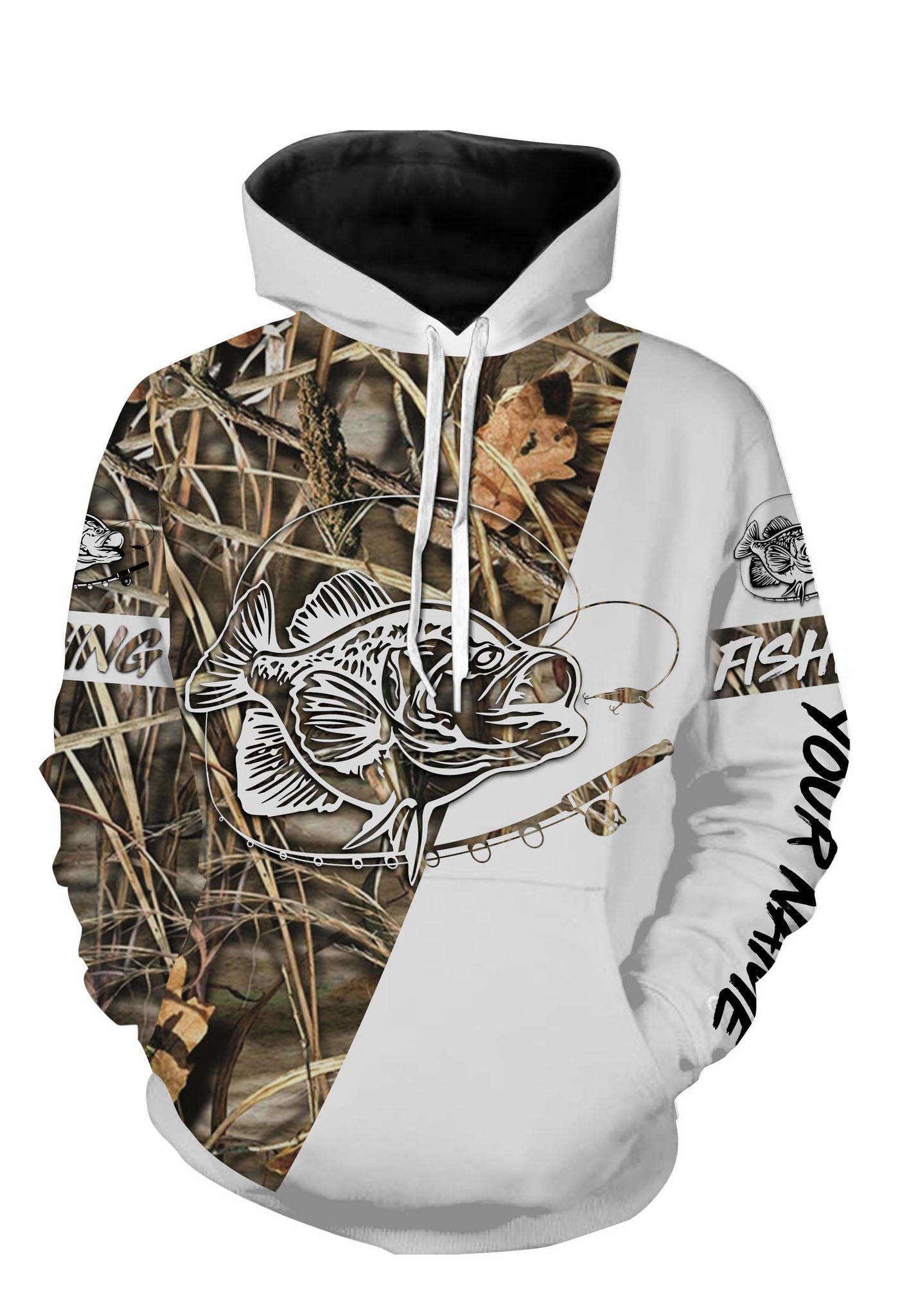 Personalized crappie fishing tattoo full printing shirt Hoodie