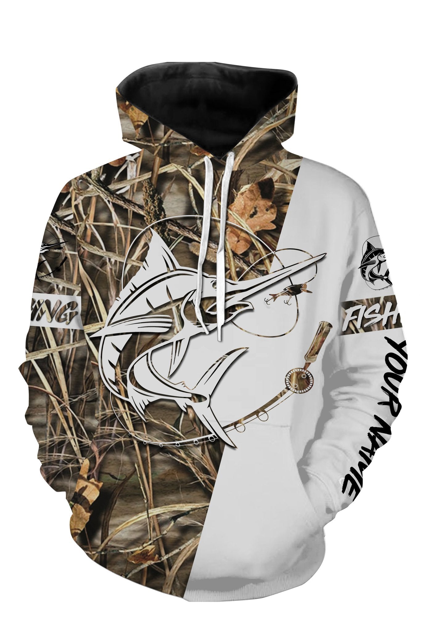 Swordfish personalized fishing tattoo full printing shirt Hoodie