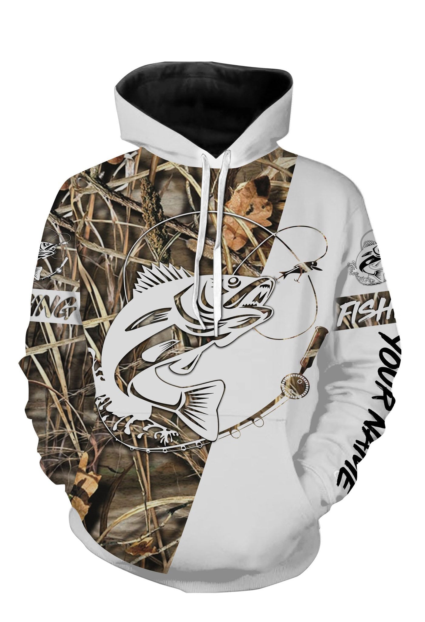 Personalized walleye fishing tattoo full printing shirt Hoodie