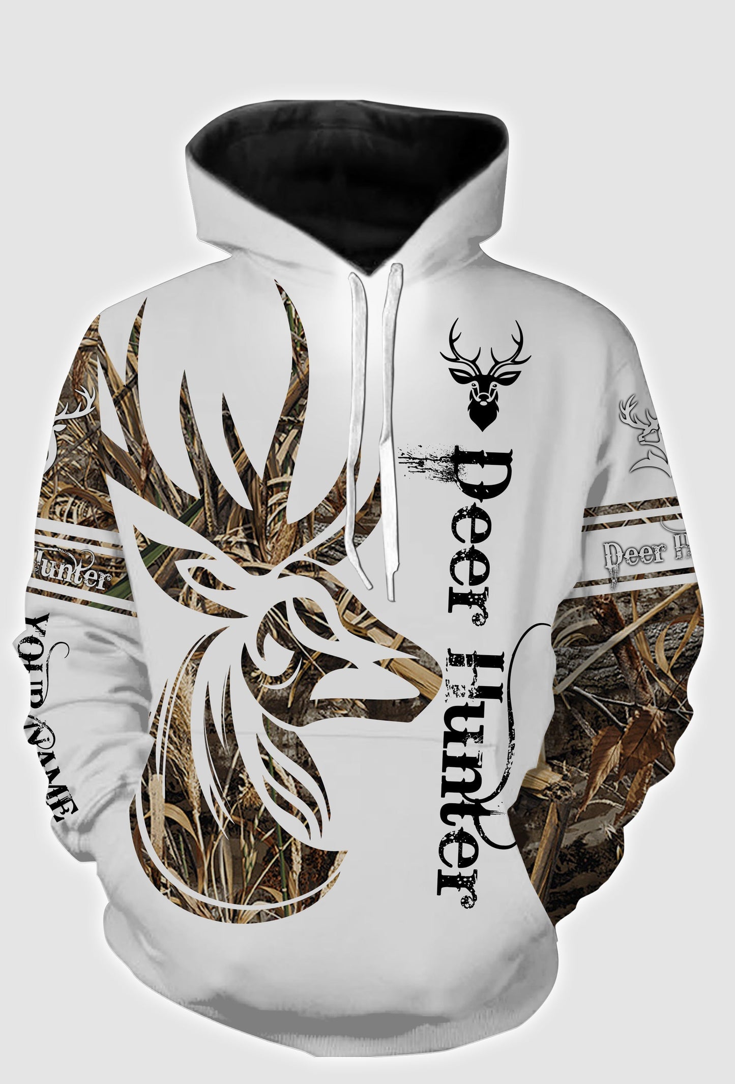 Tattoo camo deer hunter full printing customize shirt Hoodie