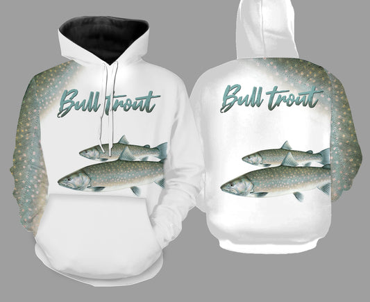 Bull Trout Fishing Full Printing Hoodie Hoodie