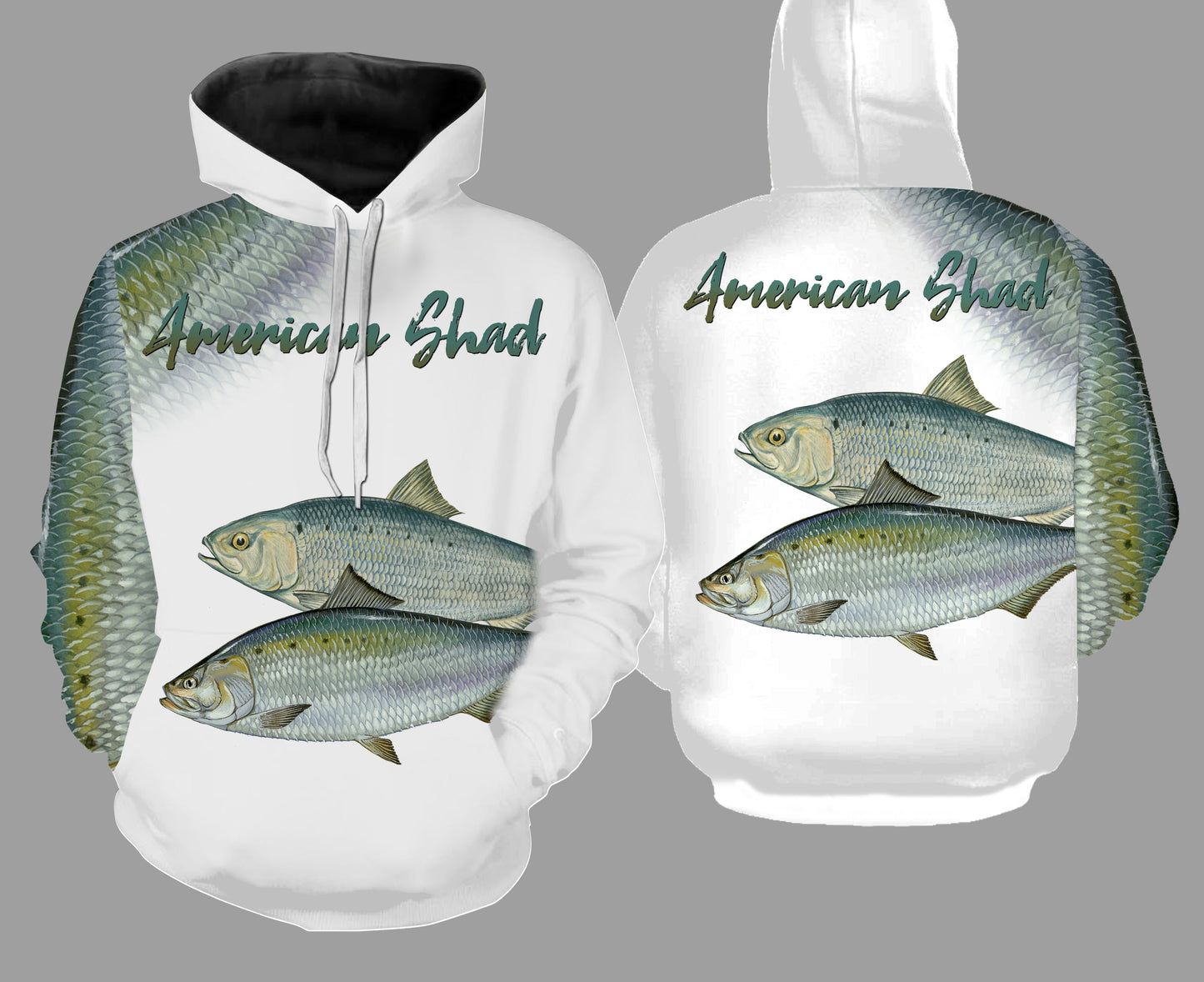 American shad fishing full printing