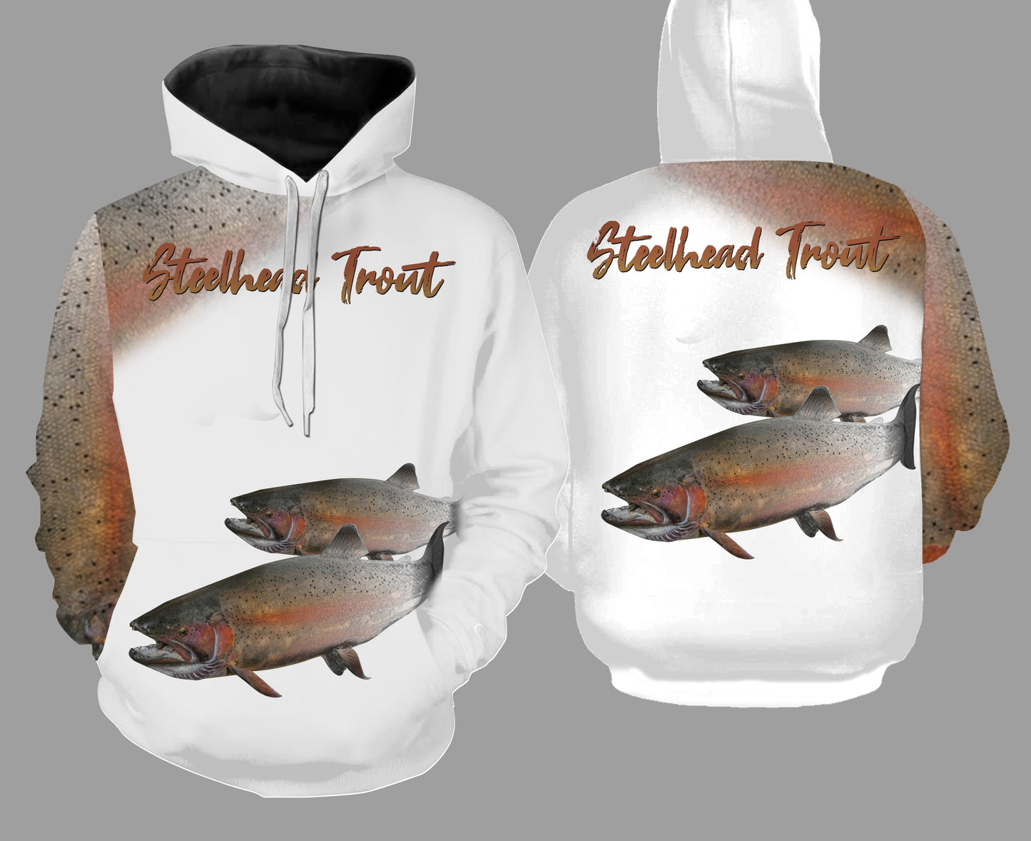 Steelhead trout fishing full printing Hoodie