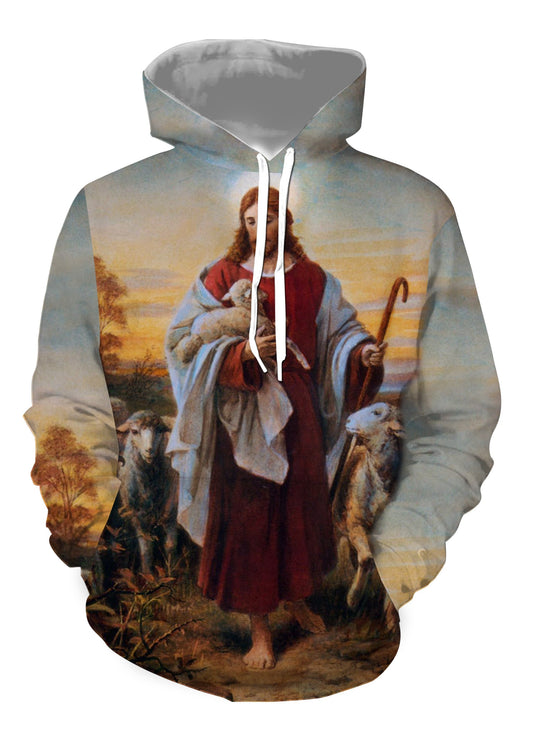 Jesus Christmas Shirts Jesus The Good Shepherd Clothes Hoodie Hoodie