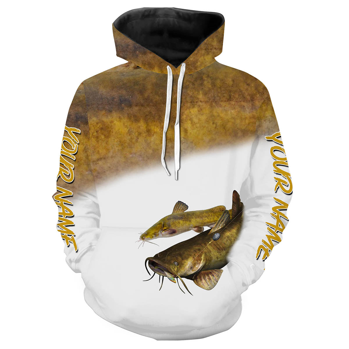 Flathead Catfish fishing customize name all over print shirts personalized gift NQS209 Hoodie