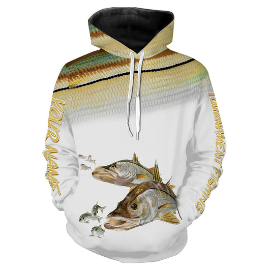 Snook tournament fishing customize name all over print shirts for Mens Hoodie