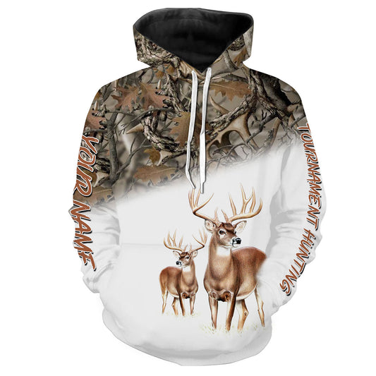 Deer tournament Hunting customize name all over print shirts personalized gift NQS213 Hoodie