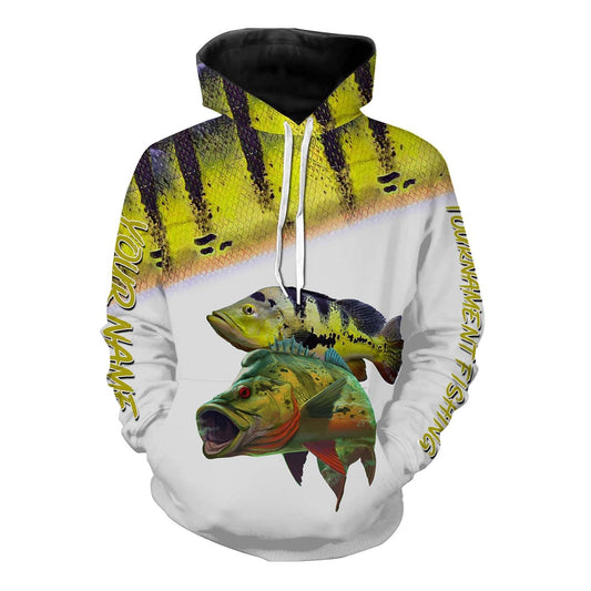 Peacock bass tournament fishing customize name all over print shirts personalized gift NQS181 Hoodie