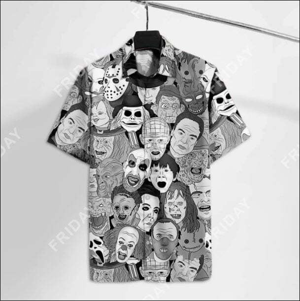 Horror movies hawaiian shirt