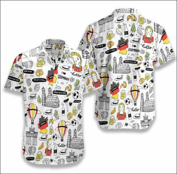 I Love Germany hawaiian shirt