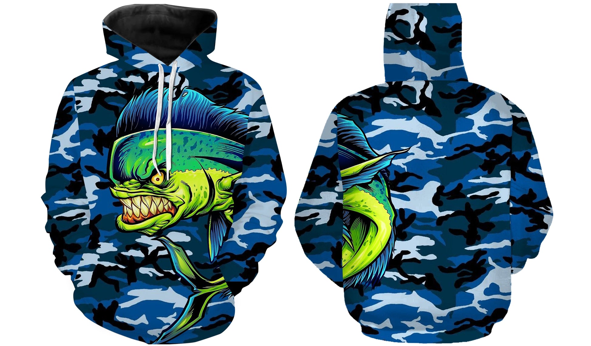 Mahi mahi fishing camo long sleeves shirt For Men And Women TATS83 Hoodie