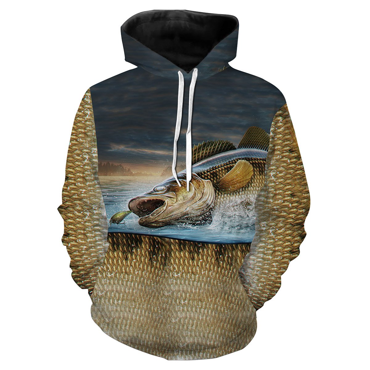 Walleye 3D All Over Printed Fishing Shirts Tats99 Hoodie Hoodie