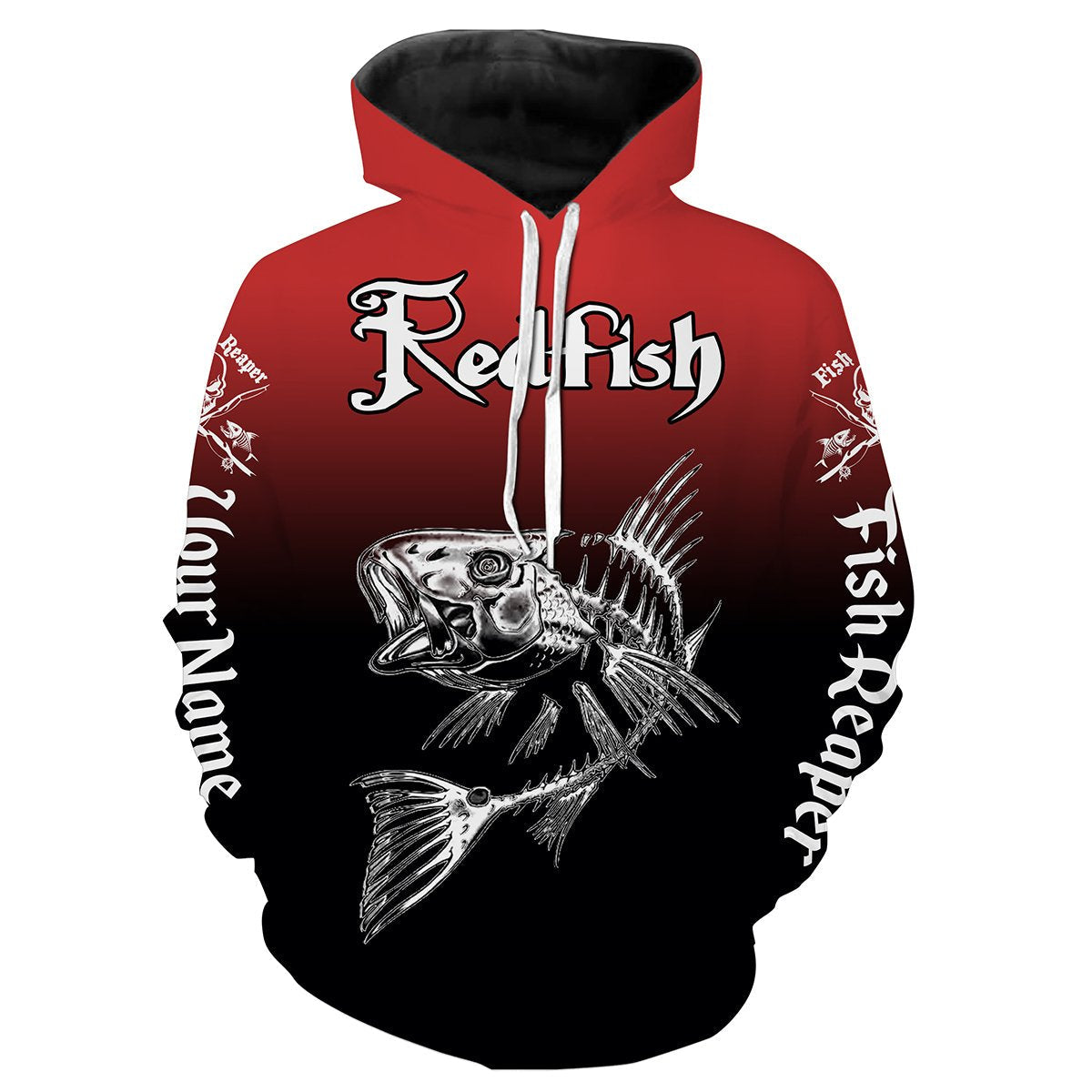 Redfish Puppy Drum Fishing Custom Name Shirts Personalized Gift TATS93 Hoodie