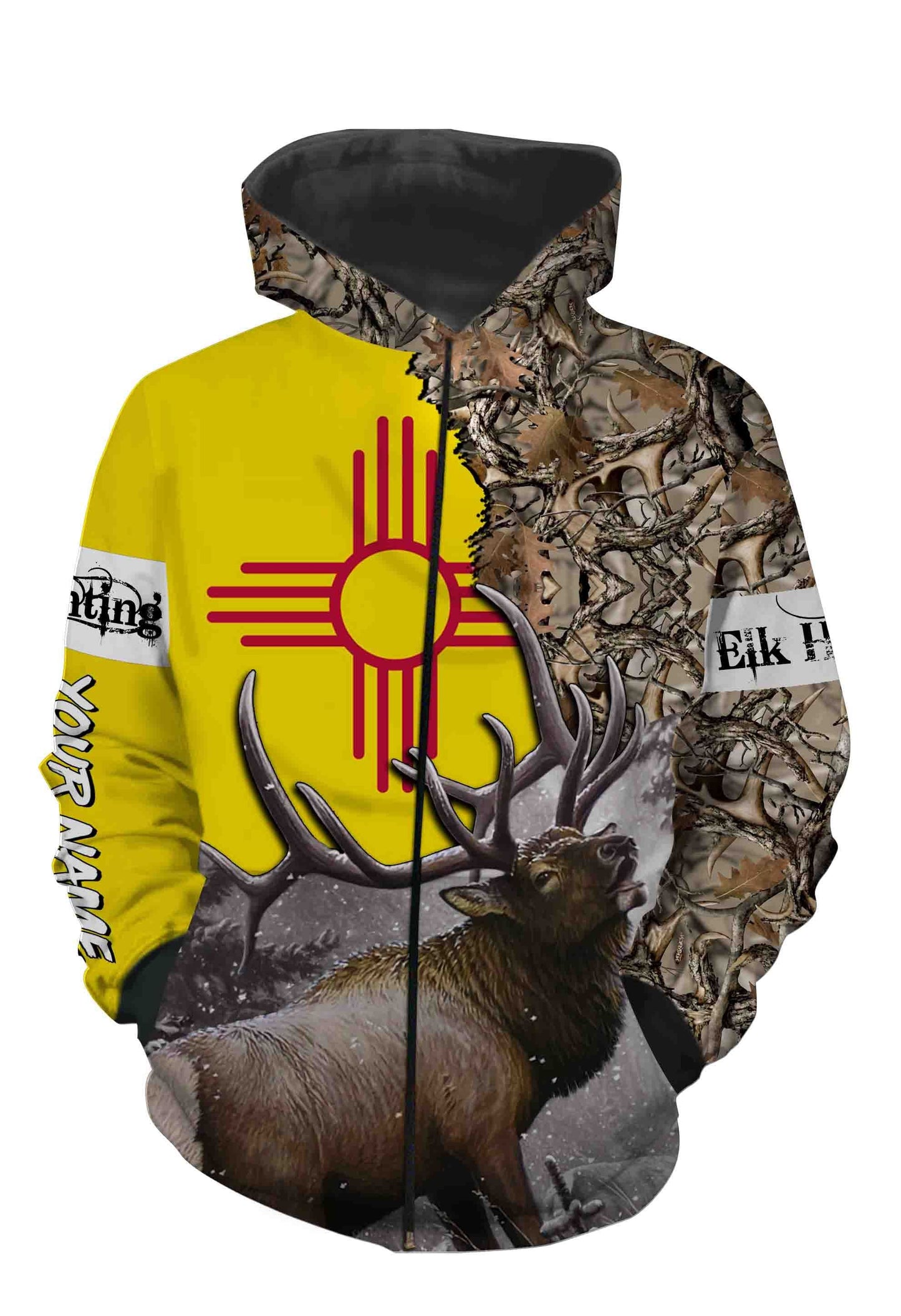 New Mexico Elk Hunting Custome Name 3D All Over Printed Shirts Personalized gift TATS135