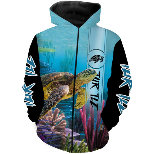 Beautiful Sea Turtles 3D All Over Print Shirts  Zip Up Hoodie Zip Up Hoodie