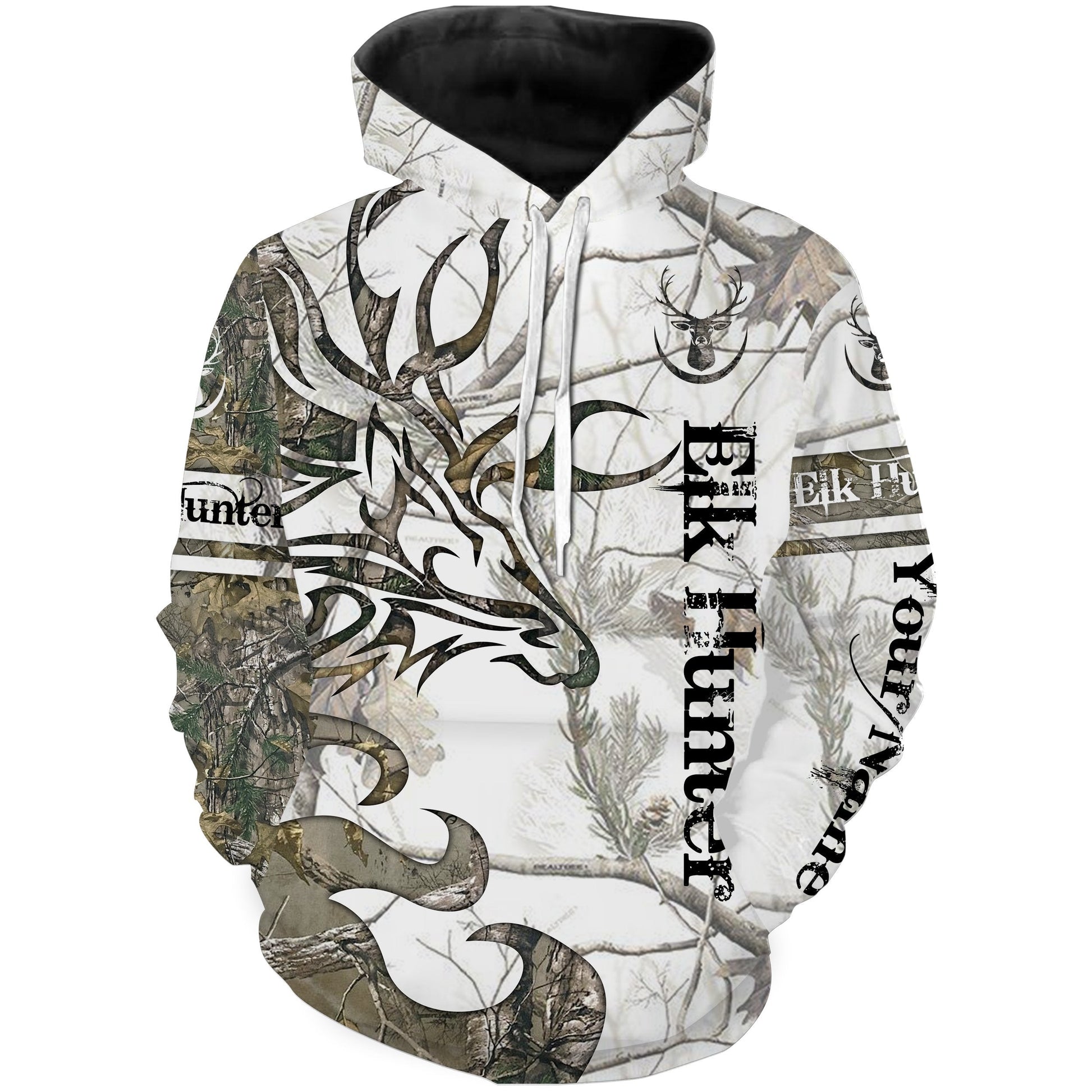 Archery Elk hunting shirts Big bull elk tattoo best hunting clothing Customize name 3D All over print shirts - personalized hunting apparel gift for men, women and kids - IPH1817