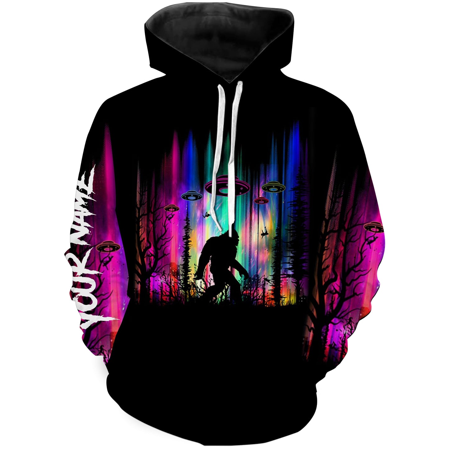 Camping bigfoot Galaxy Camping Shirts Personalized 3D All over printed Camping gifts - IPHW701 Hoodie