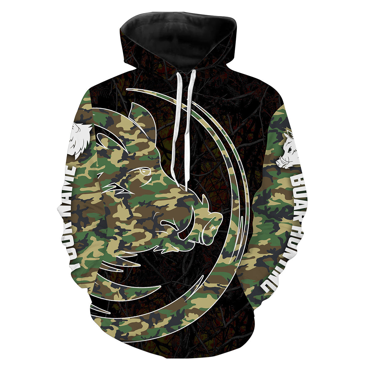 Boar Hunting Camo Custom All Over Print Shirts  Hoodie Hoodie