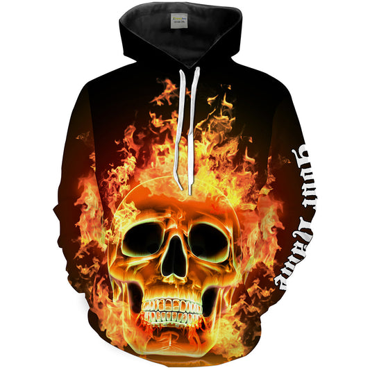 Custom Flaming Skull shirt