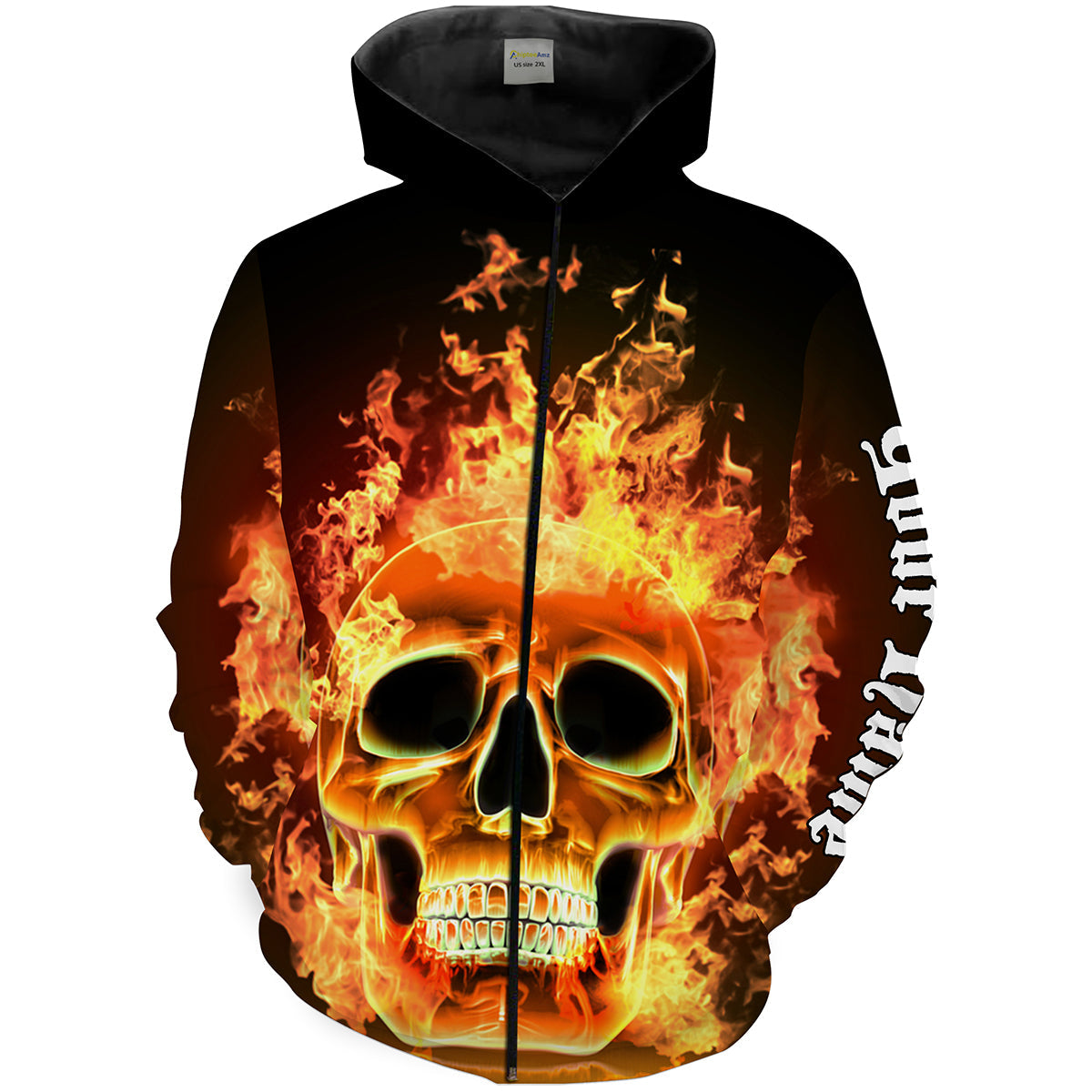 Custom Flaming Skull shirt