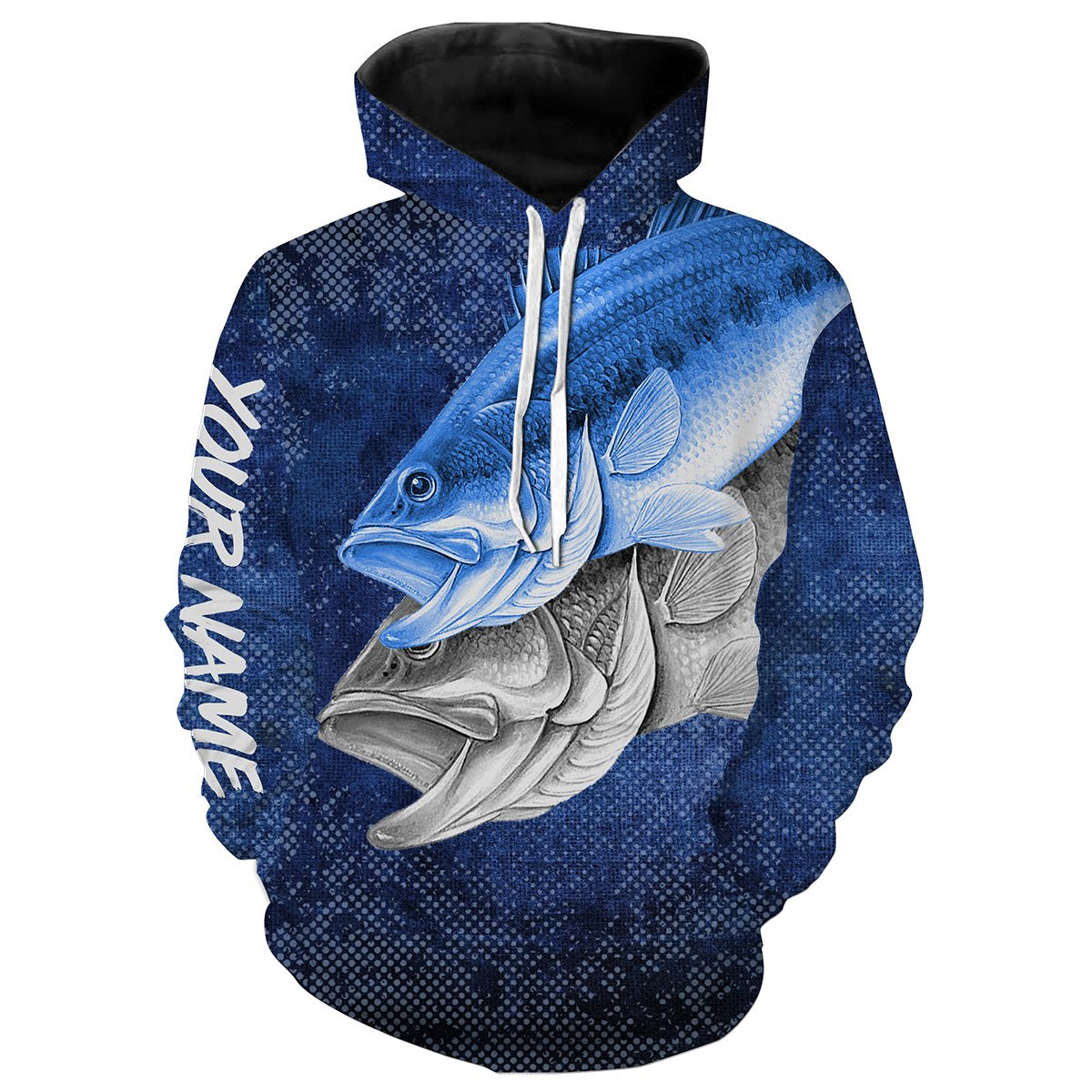 Bass Fishing Camo Personalized All over printed performance Fishing Shirts on fishing season - IPH1258 Hoodie