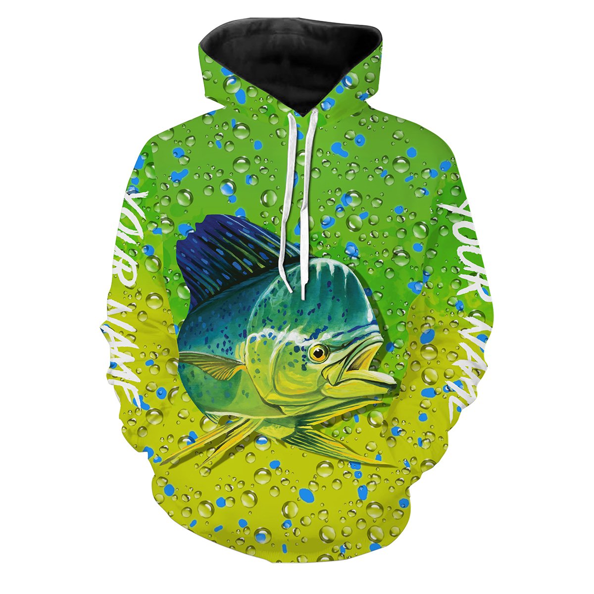 Mahi Mahi Fishing Skin Customize name All over print shirts - personalized fishing gift for men and women - IPH1014 Hoodie