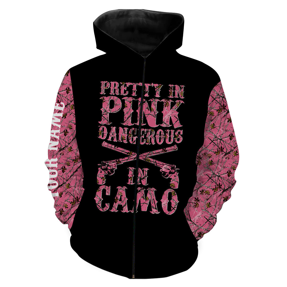 Pretty in Pink camo Custom shirt for Country girl - T shirt, Long sleeve, Sweatshirt, Tank Top, Zip up, Hoodie shirt styles to choose Hunting apparel for Hunting girl and women- IPH2145